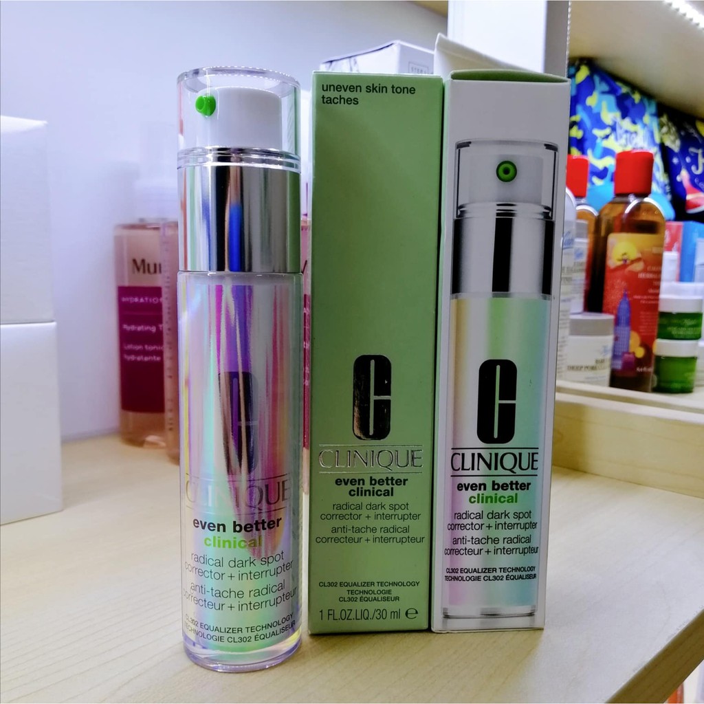 Serum giảm thâm dưỡng sáng da cao cấp Even Better Clinical Radical Dark Spot Corrector + Interrupter