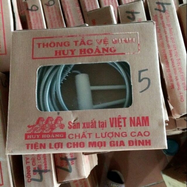 Dây thông tắc cống dài 5m( shop có đủ cỡ từ 2-3 tới 15 m)