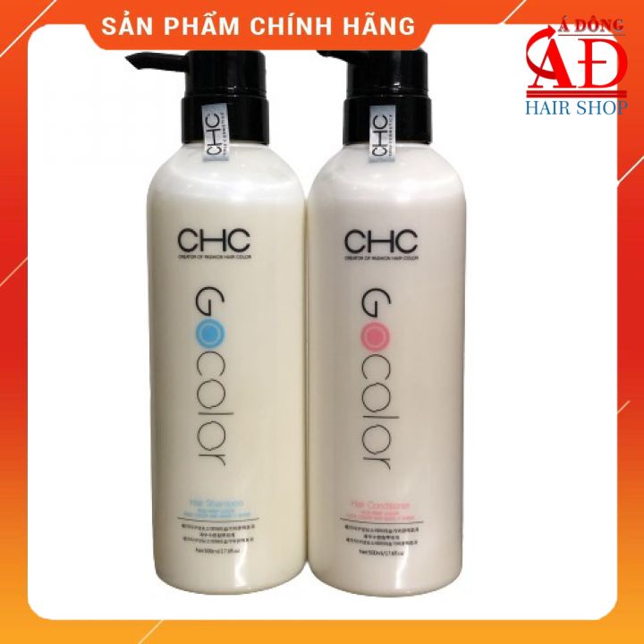 DẦU GỘI XẢ CHC GOCOLOR HÀN QUỐC 500ML - PHỤC HỒI, MỀM MƯỢT, GIỮ MÀU, GIẢM GÃY RỤNG