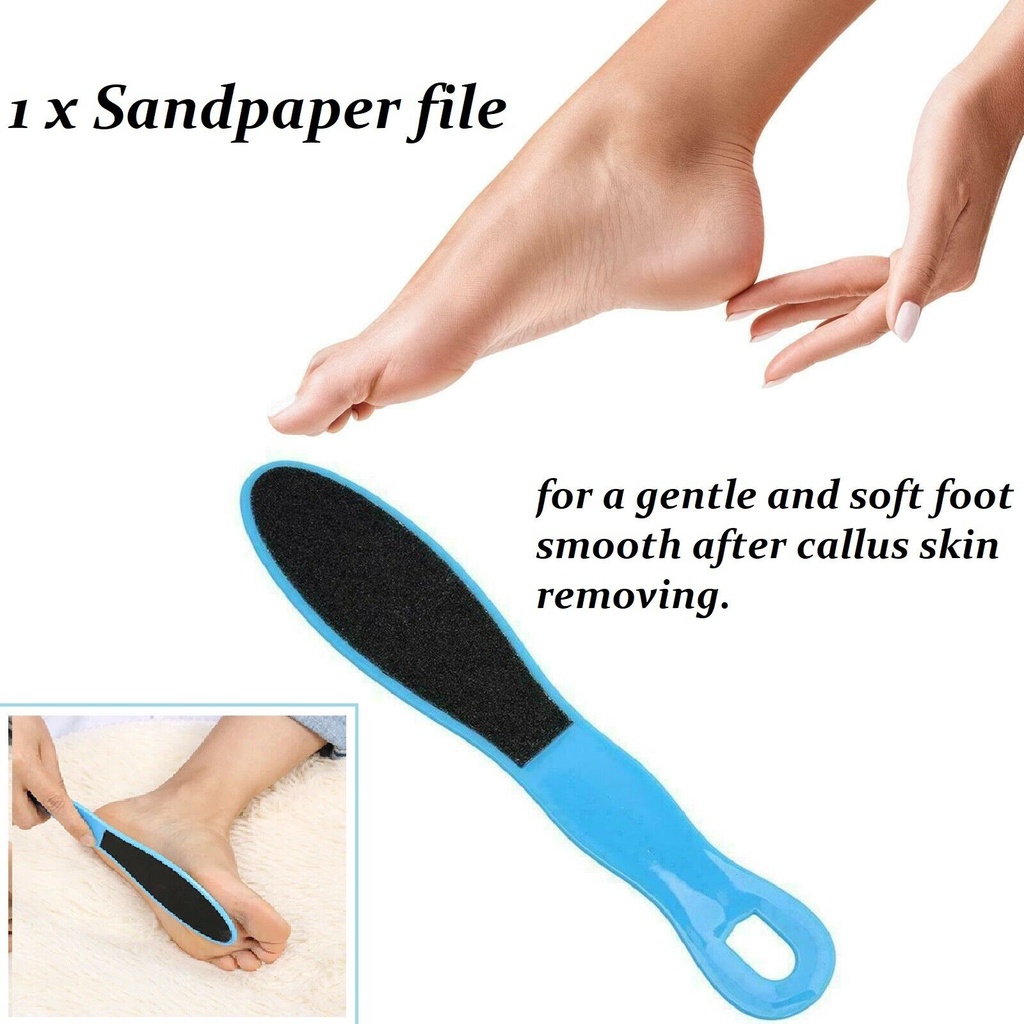 [Hàng mới về] Bộ 8 món dụng cụ chăm sóc da tẩy tế bào chết bàn chân chuyên dụng