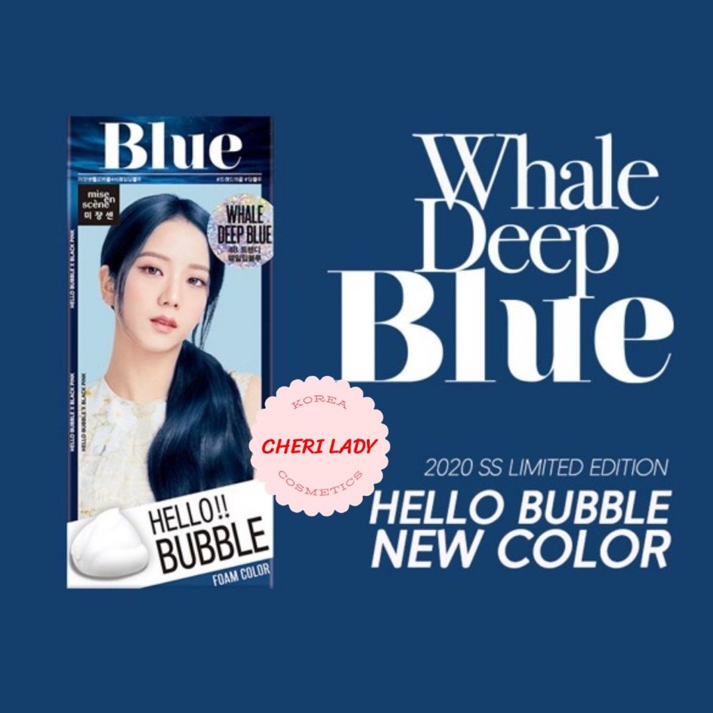 Thuốc Nhuộm Tóc Hello Bubble Foam Mise En Scene x BlackPink - Xanh Đen | BigBuy360 - bigbuy360.vn