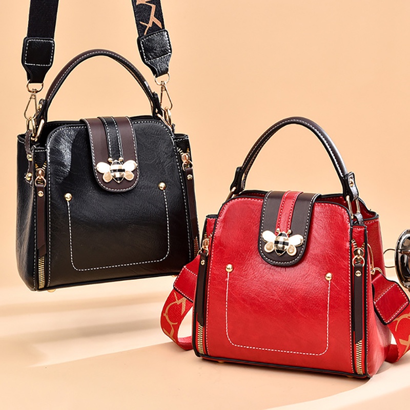 IELGY Túi Đeo Chéo Vai Bằng Da Mềm Thời Trang