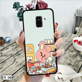 Ốp lưng nhám Samsung Galaxy A8 Plus - in hình