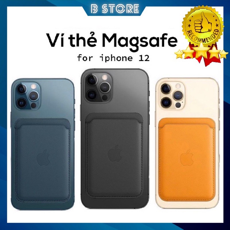 Ví Magsafe dùng cho iphone 12, 12pro, 12 pro max, 12 mini ốp magsafe