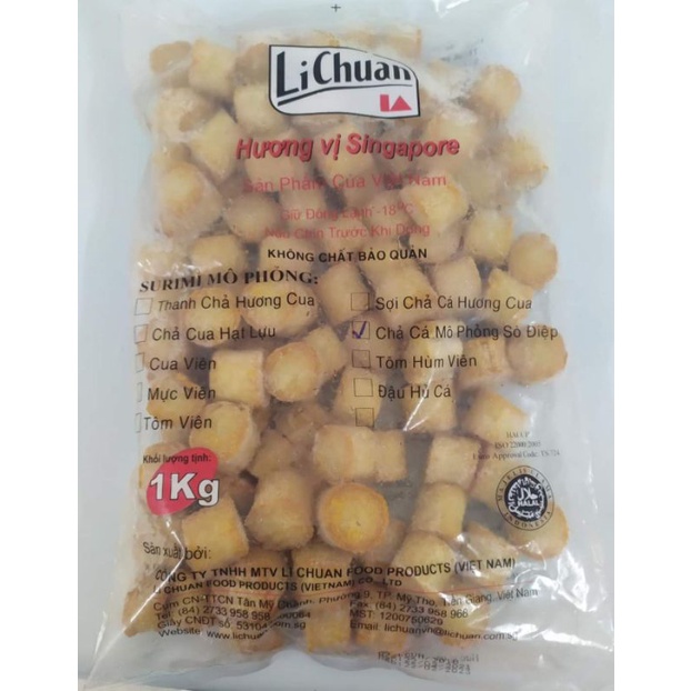 Gói 500gr Surimi Cồi Sò Điệp Lichuan dai ngon ngọt