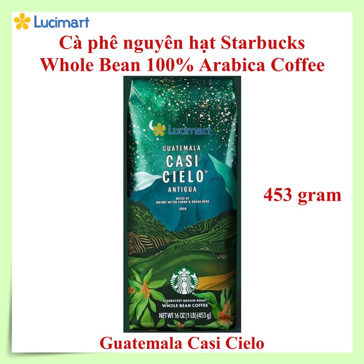 Cà phê Starbucks nguyên hạt 100% Arabica Whole Bean Coffee [Hàng Mỹ]