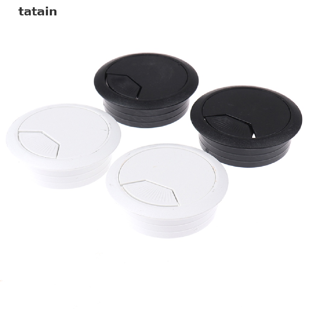 [TAT] 50mm Computer Desk Grommet Table Cap Cover Hole Outlet Wire Cable Plastic CVX