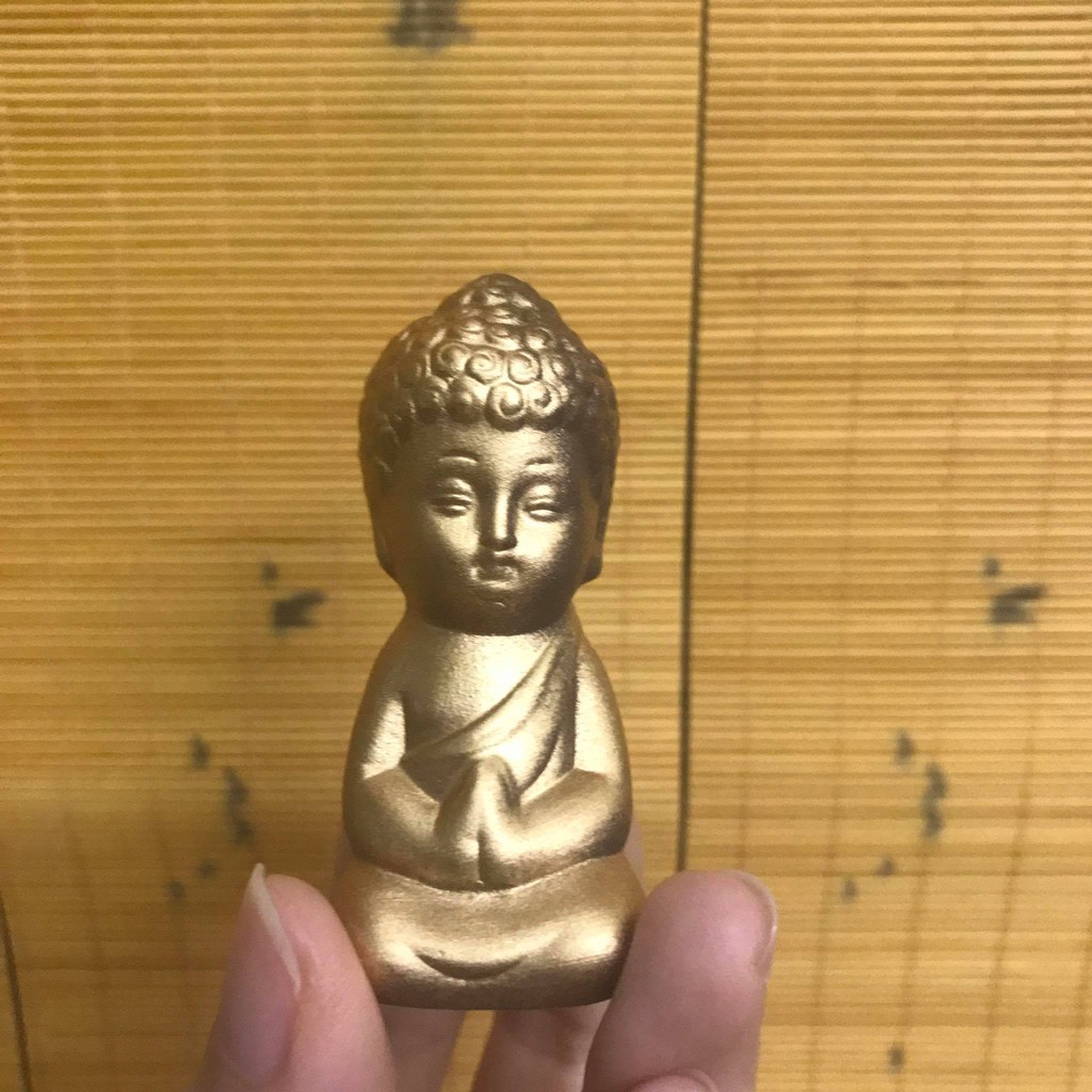 Mô hình tượng Phật Như Lai nhỏ bằng gốm trang trí nội thất tượng phật mini phong thủy