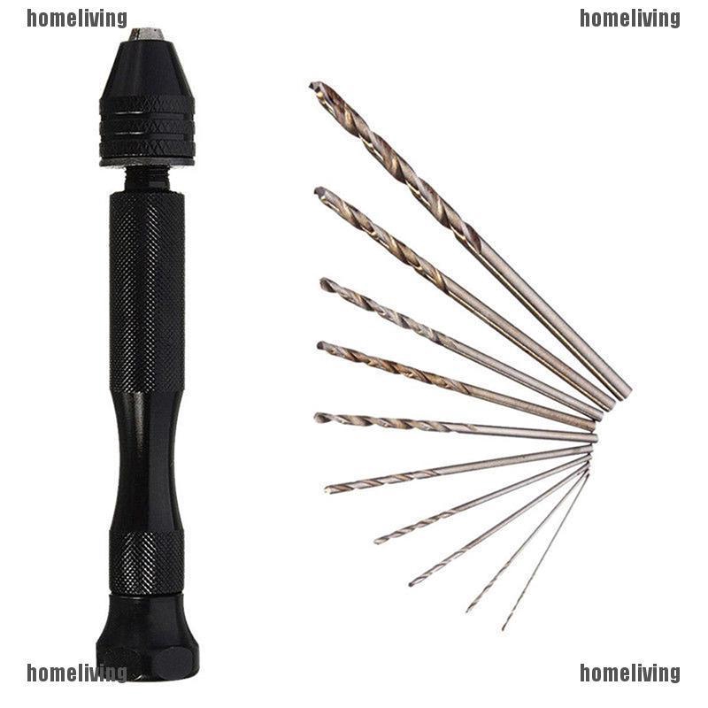 Máy Khoan Cầm Tay Mini + 10 Mũi Khoan Xoắn