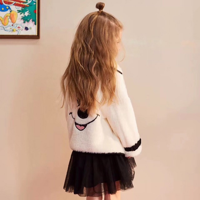 Áo khoác lông Mickey bé gái