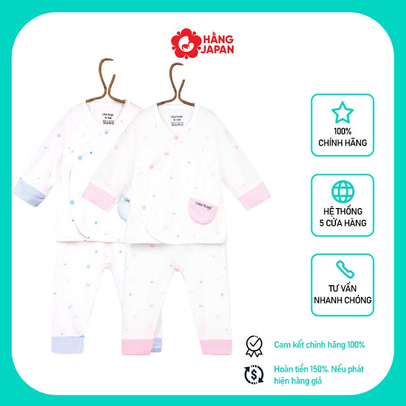 Bộ áo quần cho bé sơ sinh cài chéo bamboo hoạ tiết dài tay cao cấp mềm mịn thoáng mát cho bé trai bé gái UR 2024