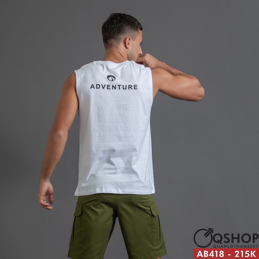 Áo thun ba lỗ thun cotton QSHOP AB418