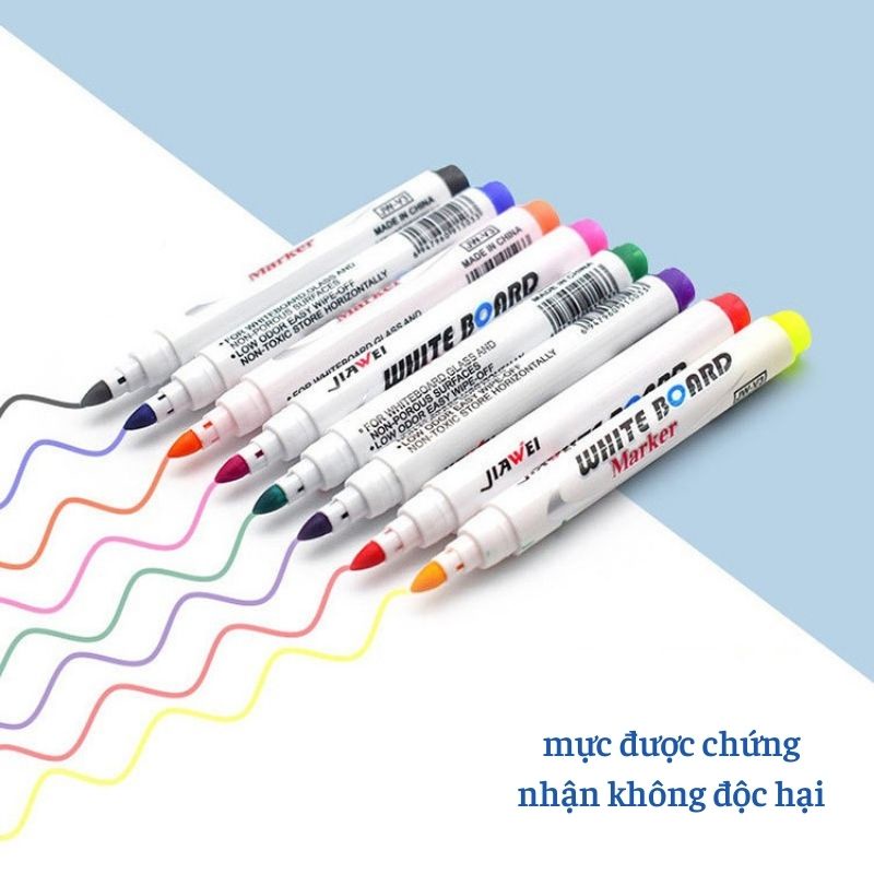 Set 12 bút vẽ nước ma thuật hình nổi trên mặt nước dùng được trên bảng trắng XIAOMIMI D4.047