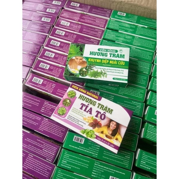 Viên Xông Thảo Mộc Natural Hương Tràm Tía Tô Tốt Cho Sưc Khoẻ