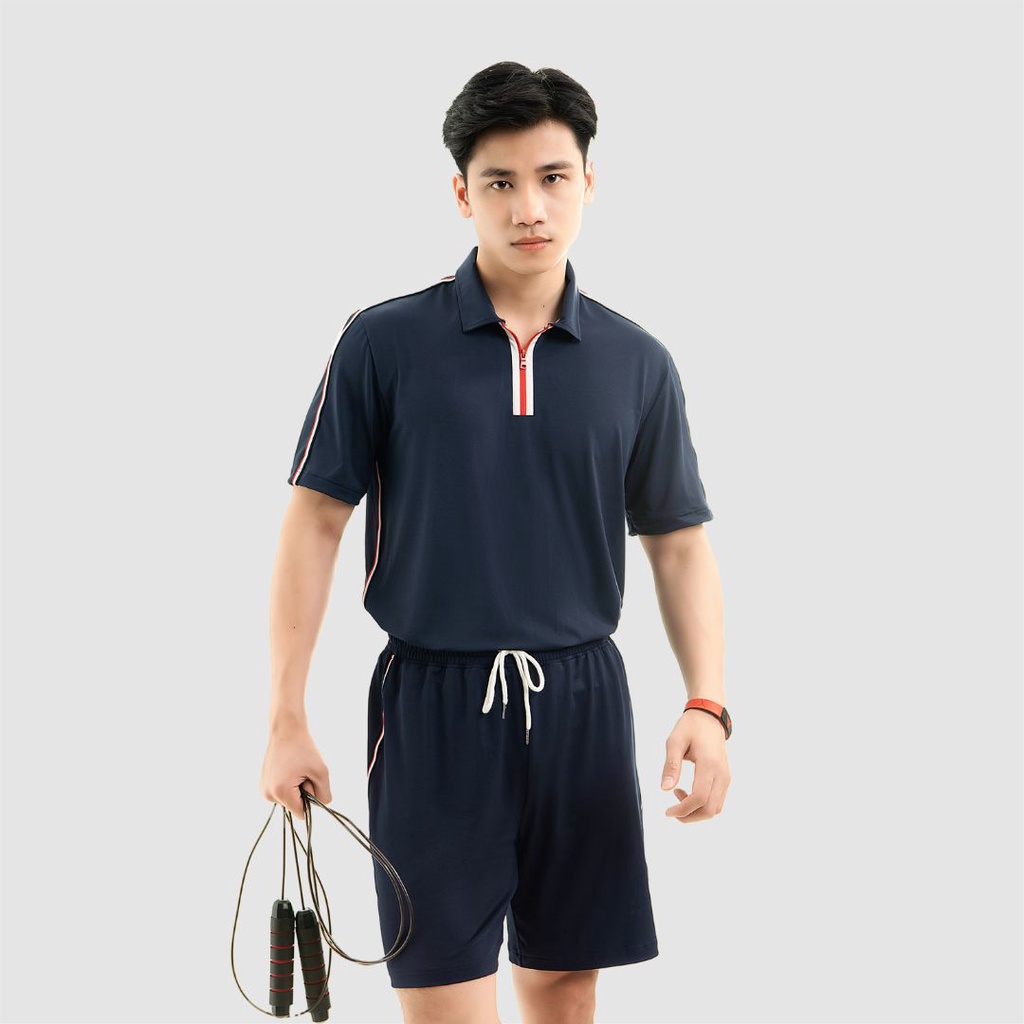 Quần đùi short thun ngắn nam CIZA phong cách thể thao cao cấp trẻ trung size S M L XL navy QSTR30