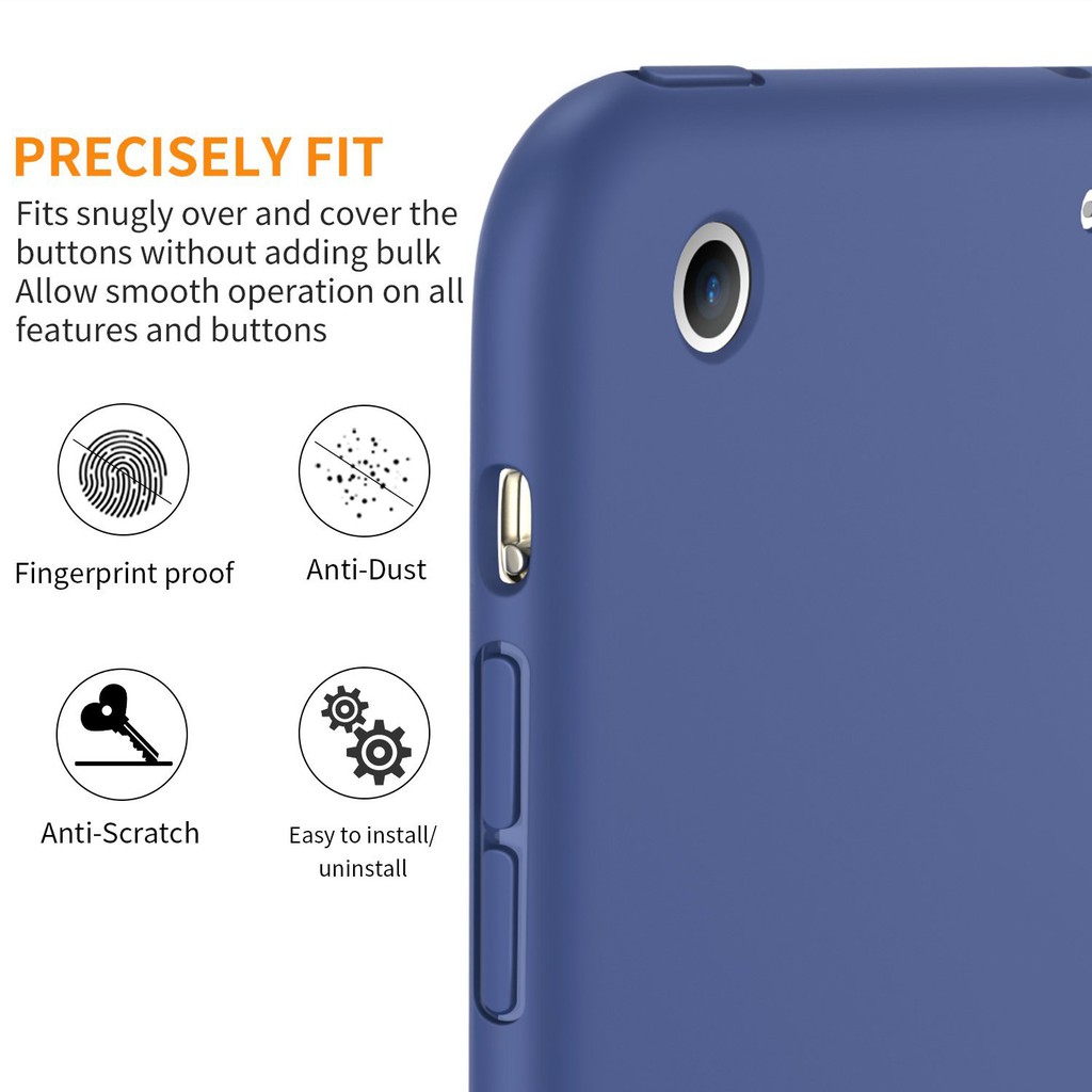 Bao da cao cấp dành cho ipad mini 123/ Ipad mini 4/ ipad new 2017 - tự động tắt mở - ốp dẻo silicone mềm mại | BigBuy360 - bigbuy360.vn