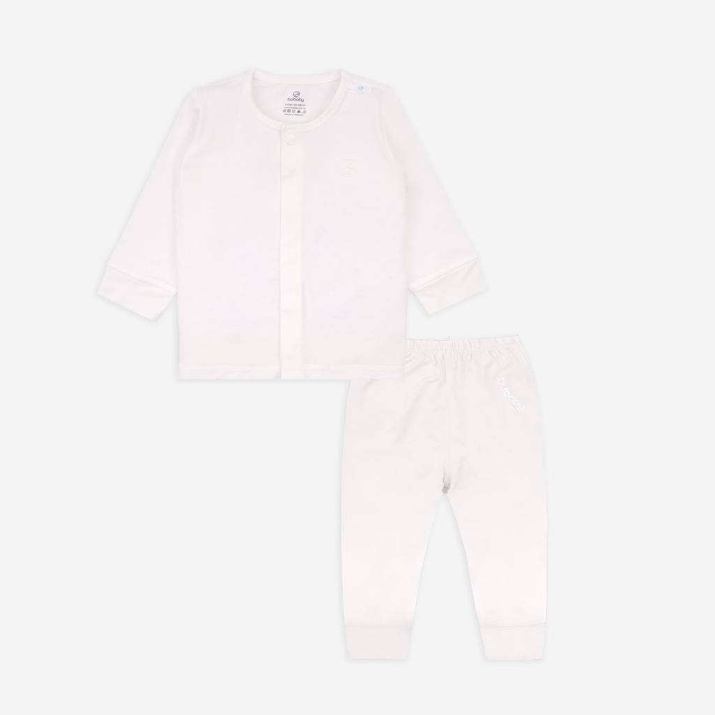 Bộ quần áo dài tay cài giữa Bambus BU Baby BBB110205