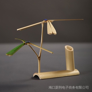 Đồ chơi chim chuồn chuồn cân bằng bằng gỗ tre trang trí thủ công sáng tạo