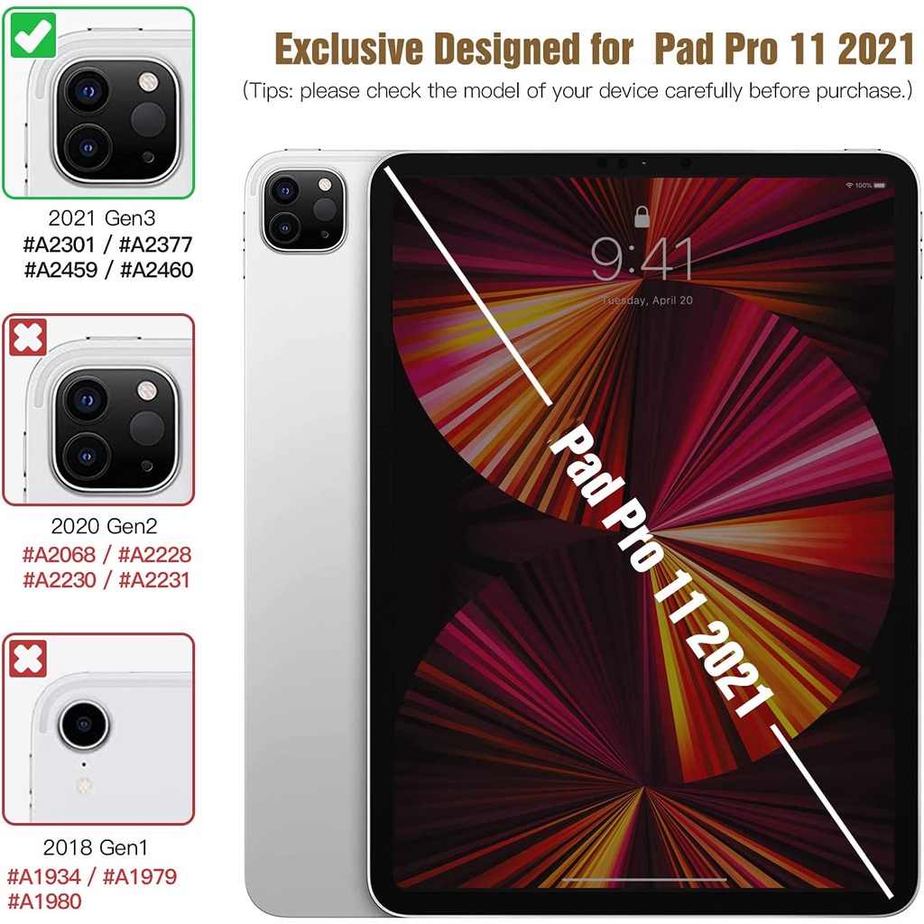 Ốp Bảo Vệ Máy Tính Bảng Bằng TPU Dẻo Siêu Mỏng Chống Sốc Siêu Nhẹ Chất Lượng Cao Cho iPad Pro 11 2021 3rd Gen