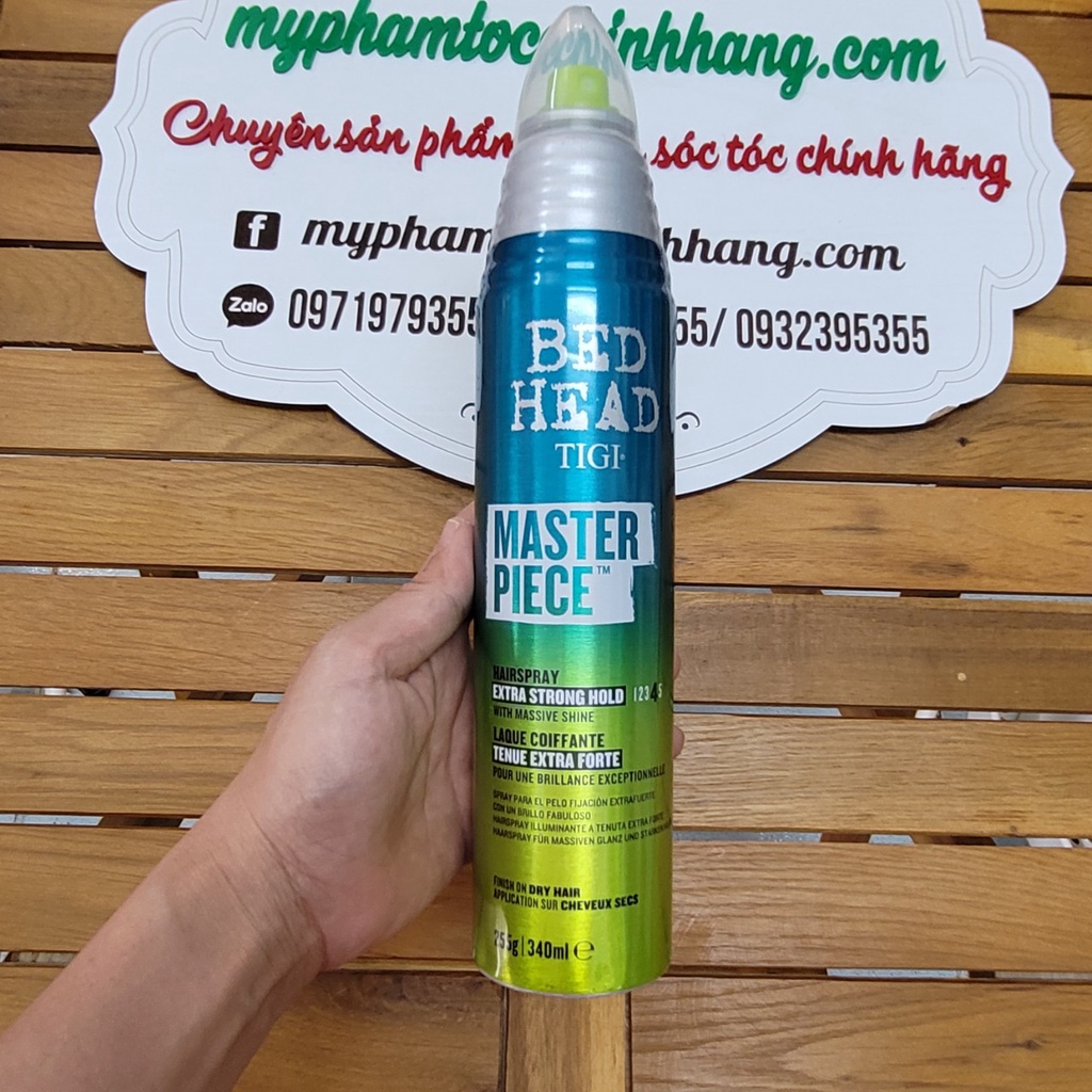GÔM XỊT GIỮ NẾP TẠO PHỒNG TIGI BEDHEAD MASTERPIECE HAIRSPRAY 340ML