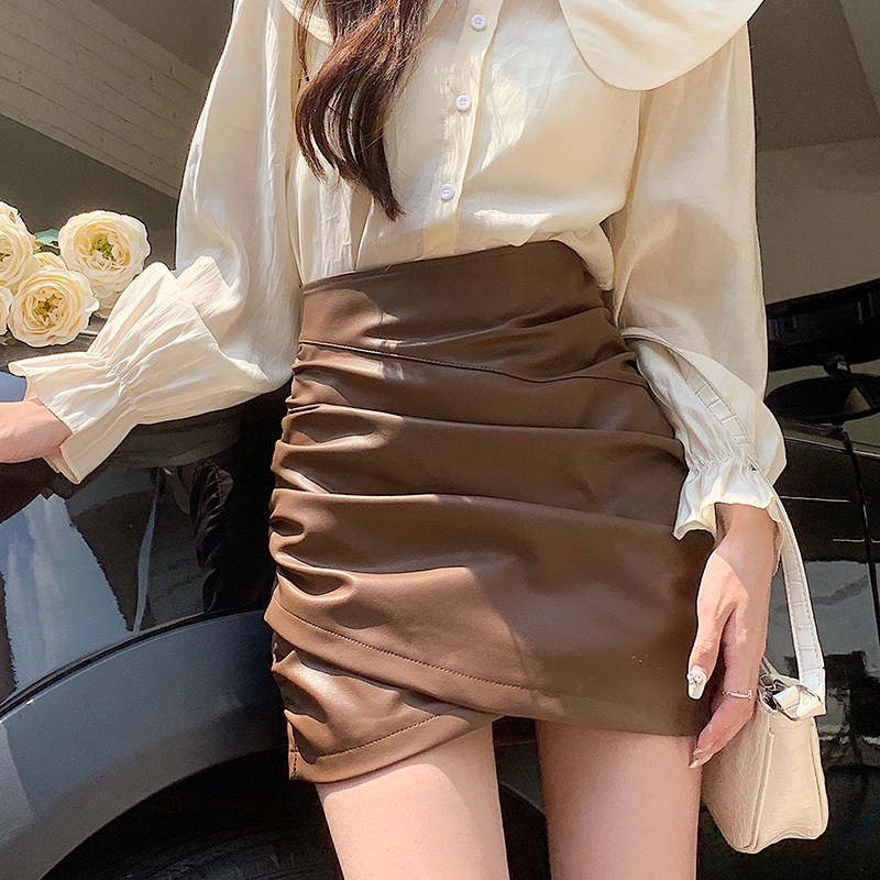 Chân váy Ielgy da lưng cao dáng ôm thiết kế độc đáo thời trang cho nữ