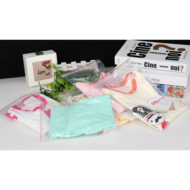 100g túi zip viền đỏ  từ bé  đến to