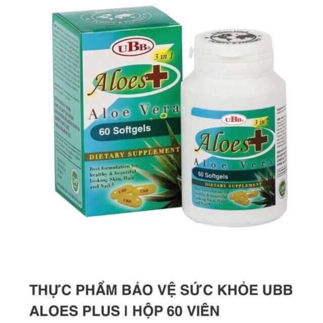 UBB Aloes Vega+(plus)(USA)(đem lại làn da tươi trẻ, sáng mịn,hạn chế rụng tóc, tóc khoẻ mạnh...)(hàng chính hãng)