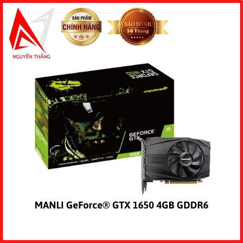 Vga card màn hình MANLI GeForce® GTX 1650 4GB GDDR6 New chính hãng