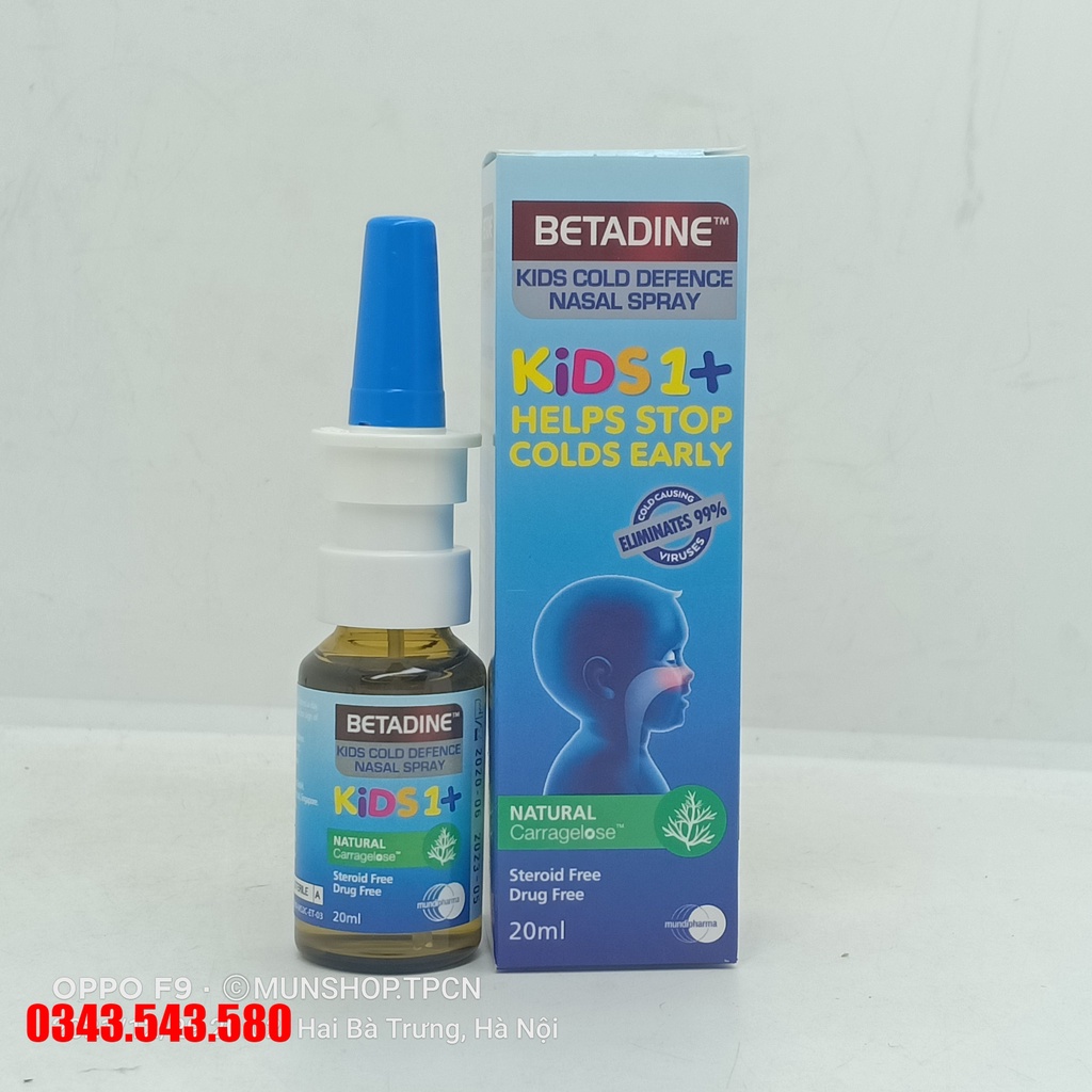 Dung dịch xịt mũi BETADINE Cold Defence Nasal Spray 20ml
