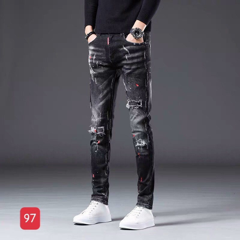 Quần Jean Nam Màu Xám Rách 🔵 𝐅𝐑𝐄𝐄 𝐒𝐇𝐈𝐏 🔵 Quần Nam Đẹp Co Giãn Hàng Quảng Châu Hpfashion - Qjnhp076 | BigBuy360 - bigbuy360.vn