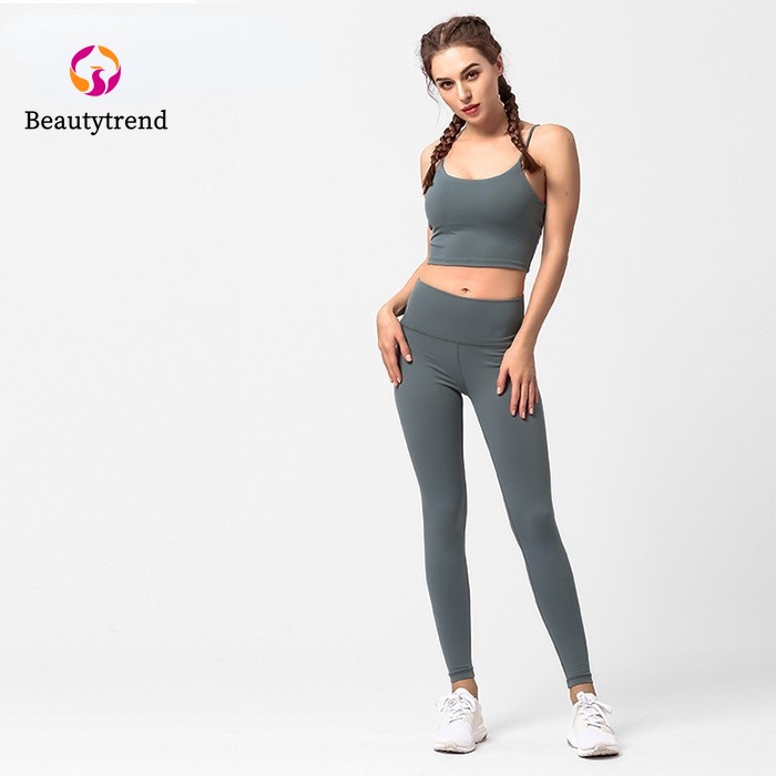 Quần legging thể thao lưng cao thời trang cho nữ