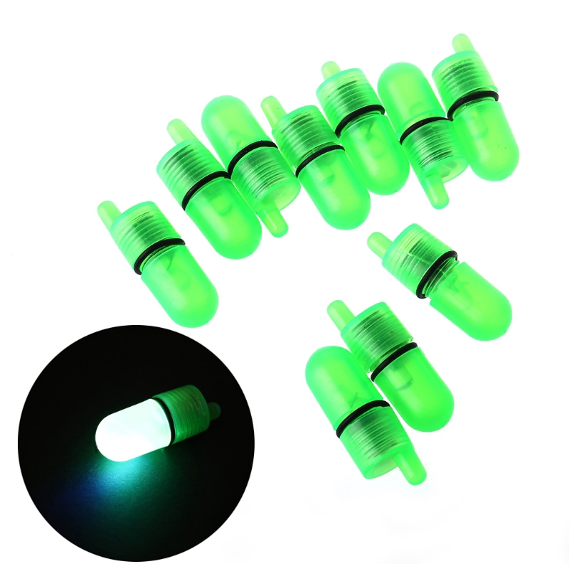 QQ*10pcs Night Float Fishing Rod Tip LED Light  Alarm Bell Bite Carp Clip Alerter