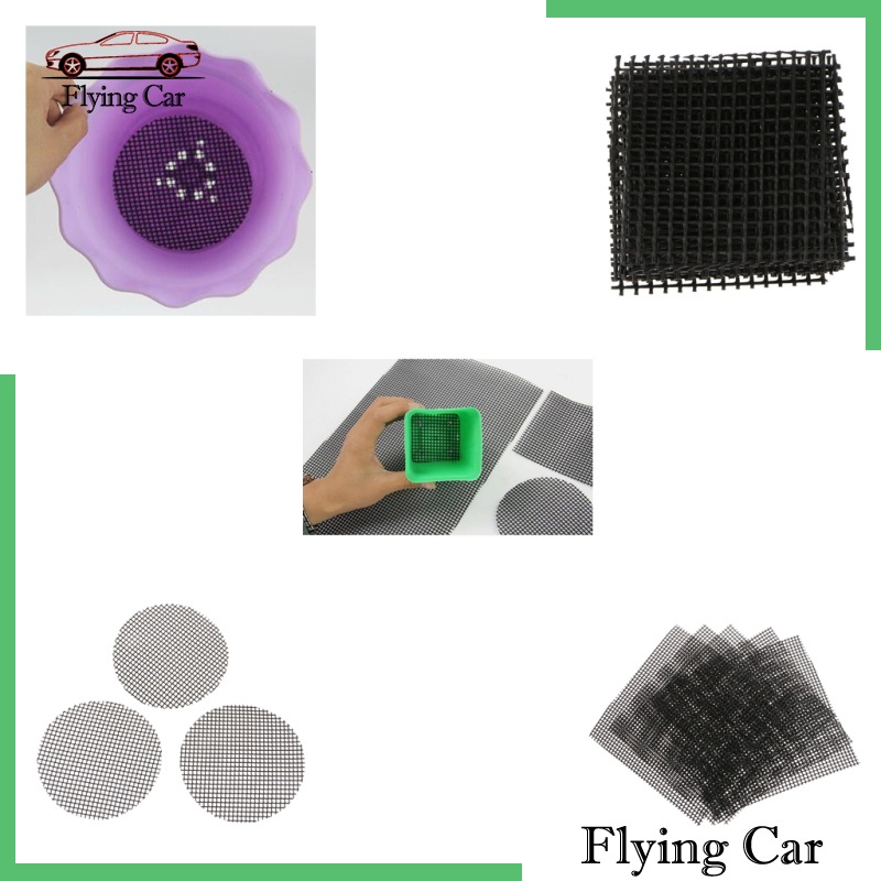 [Lzdjfmy2] 5 Tấm Lưới Lót Chậu Cây Bonsai Kiểm Soát Côn Trùng 15X15Cm