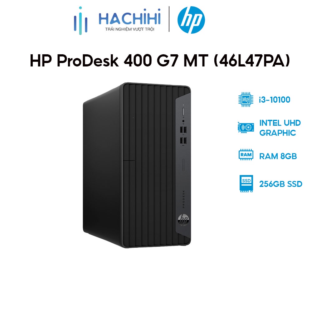 PC HP ProDesk 400 G7 MT 46L47PA i3-10100 | 8GB | 256GB SSD |UHD Graphics 630 | No DVD | W10