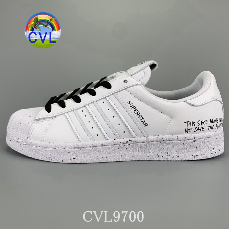 Adidas Superstars Adi Clover Fw2293 Korean Fashion Men's And Women's Sports Shoes Cthulhu Letter Pattern