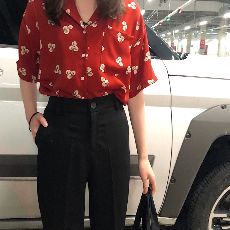 SUXI Quần nữ lưng cao theo phong cách Hàn Quốc