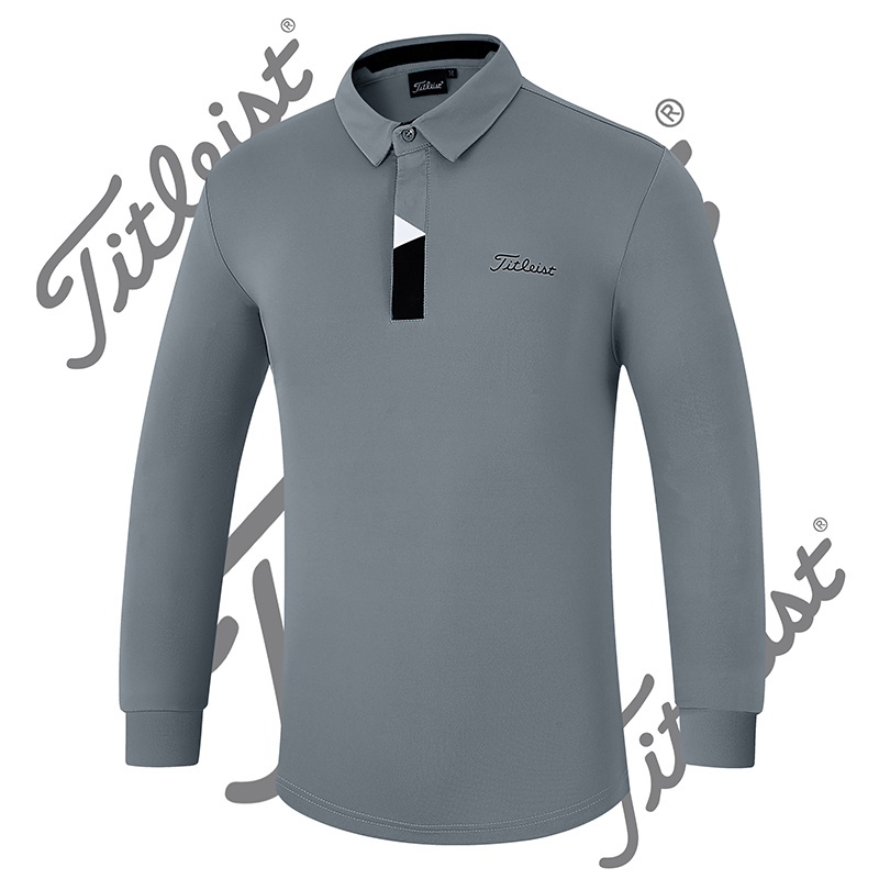 Tit Golf Dài tay Áo sơ mi Nam Mùa thu Đông Golf Mặc cho Nam Áo thun Polo Nhanh khô Thể thao Hàng đầu Quần áo Ngoài trời