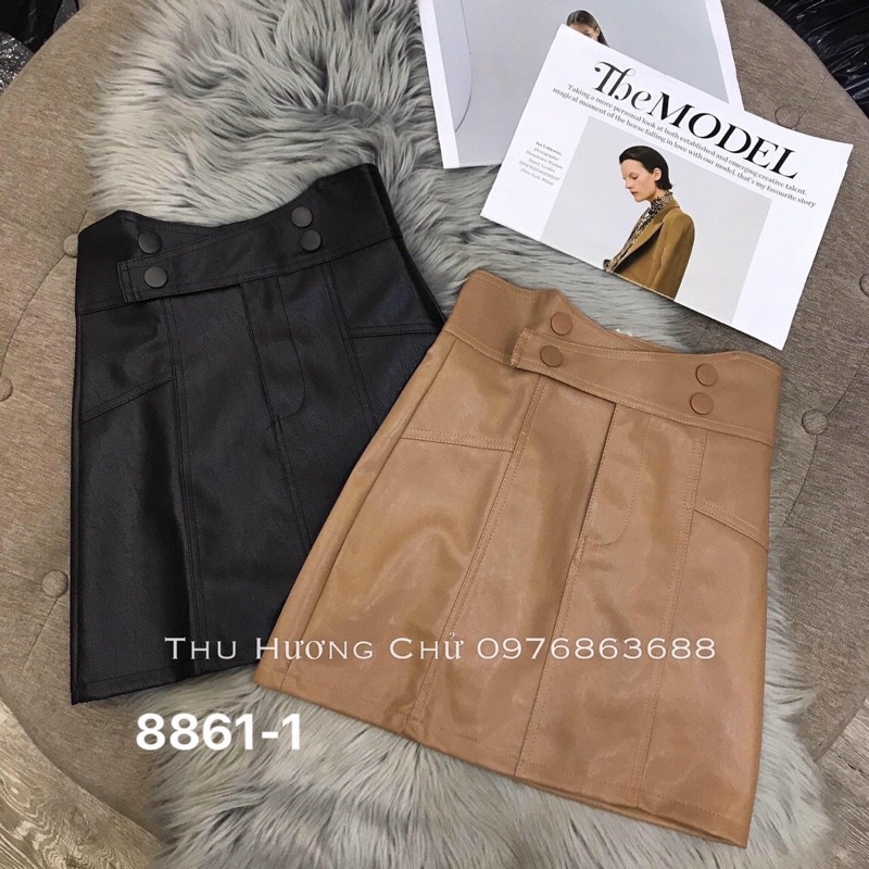 Chân váy da 4 cúc cạp siêu cao mã 8816 | BigBuy360 - bigbuy360.vn