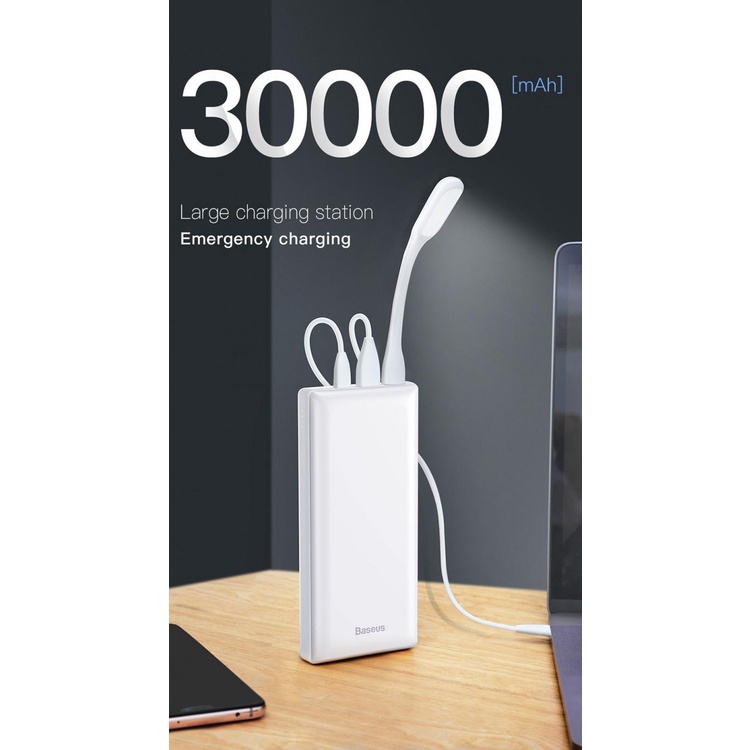 Pin Sạc Dự Phòng Baseus X30 Chính Hãng 30000mAh cho Smartphone/ Tablet/ Macbook, Pin Dự Phòng Sạc Nhanh