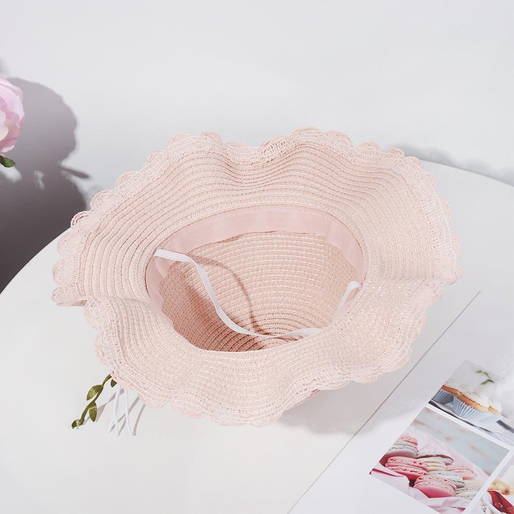 Nón Cối Rộng Vành Phối Hoa Đi Biển Cho Nữ