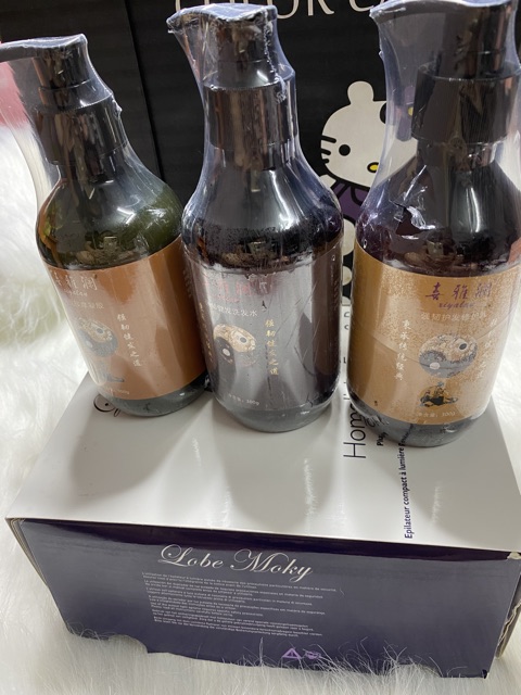 Bộ dầu gội dưỡng sinh 3 chai dành cho spa