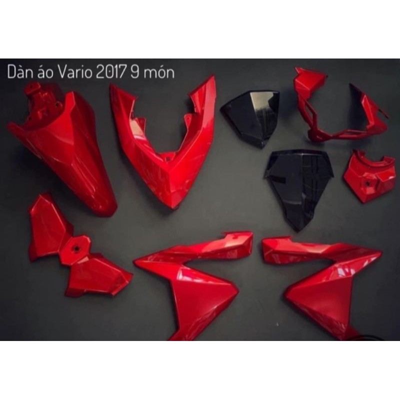 Full dàn áo Vario/Click (2015-2017) màu đỏ chính hãng Honda