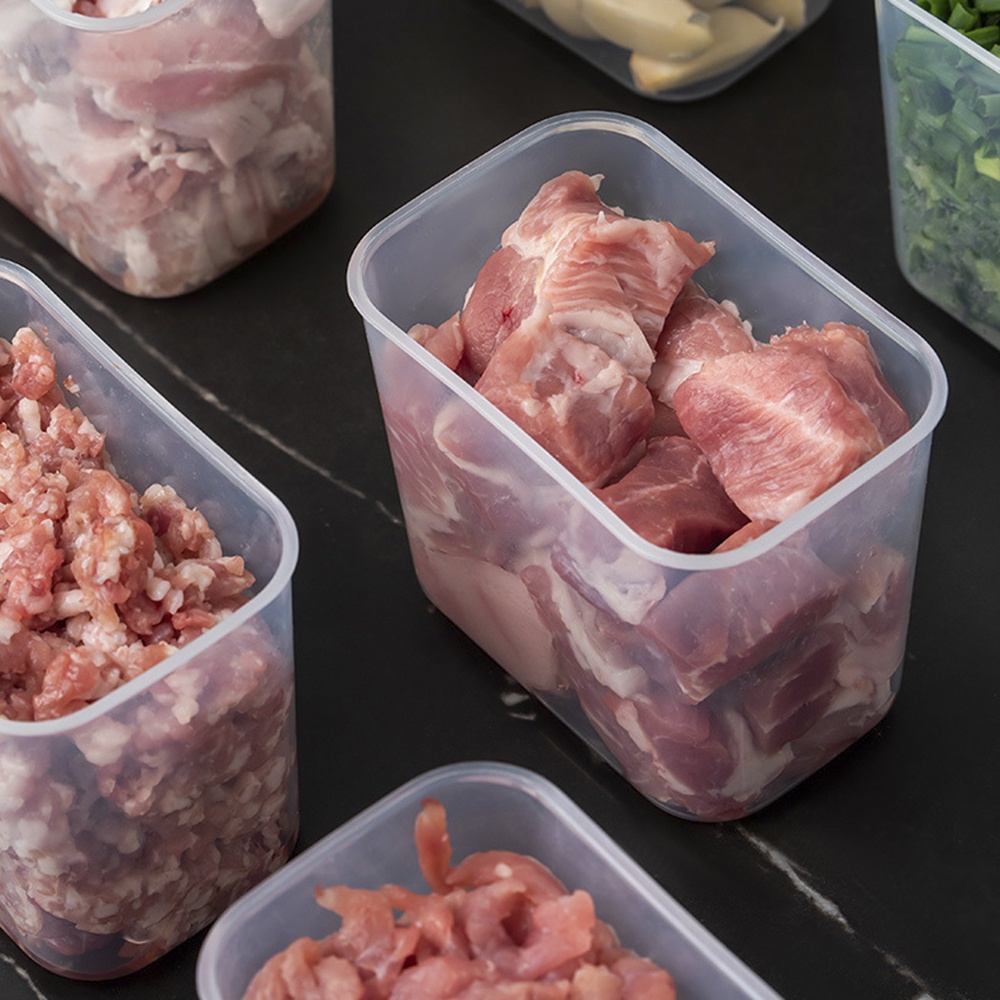 TUPPERWARE Hộp Đựng Thực Phẩm 4 Ngăn Tủ Lạnh Có Nắp Đậy Tiện Lợi