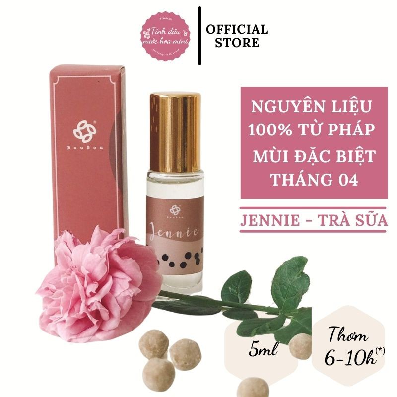 Nước hoa mini nữ mùi Trà Sữa - Jennie thơm lâu, giá rẻ | Tinh dầu nước hoa mini