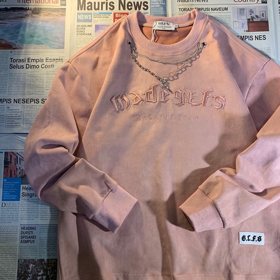 Áo Len Nữ Dài Tay Cổ Tròn Thêu Hoa Thời Trang