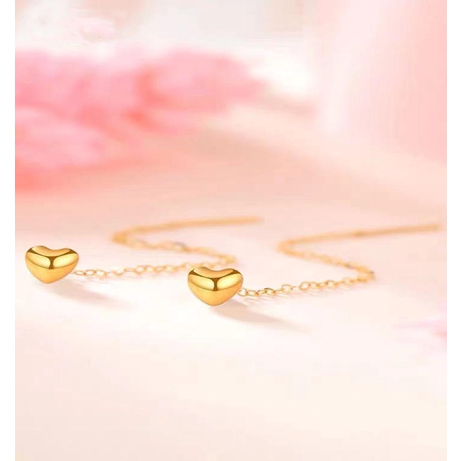 Bông Tai Mạ Vàng 18K Hình Bàn Chân