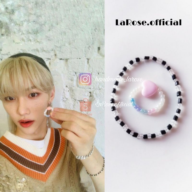 Set vòng tay + nhẫn Felix Stray Kids