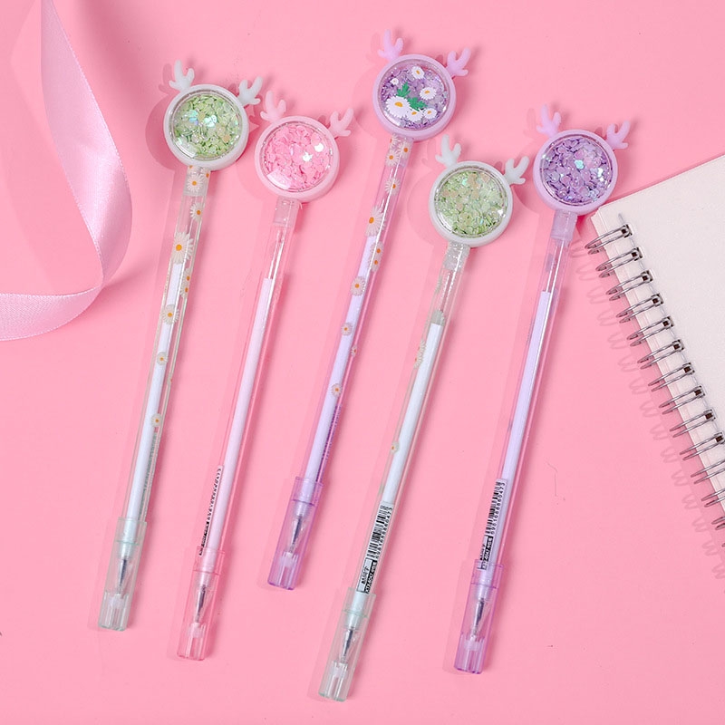 Bút mực gel hình hươu dễ thương sáng tạo dành cho bé