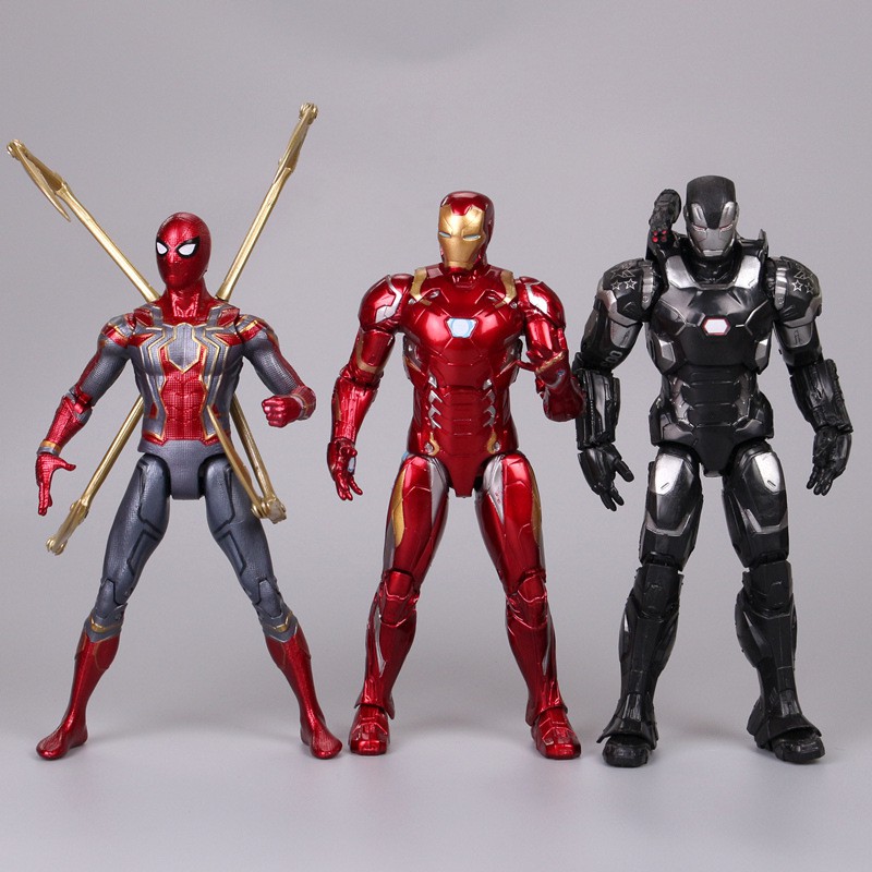 Mô Hình Người Nhện Spider Man Marvel Avengers Cao 18cm Bản Infinity War