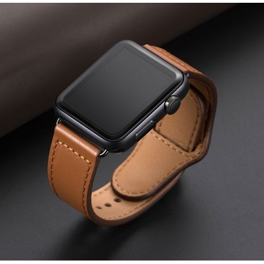 Dây đồng hồ Apple Watch bằng da Leather Strap dùng cho 1/2/3/4/5 size 38/40mm và 42/44mm